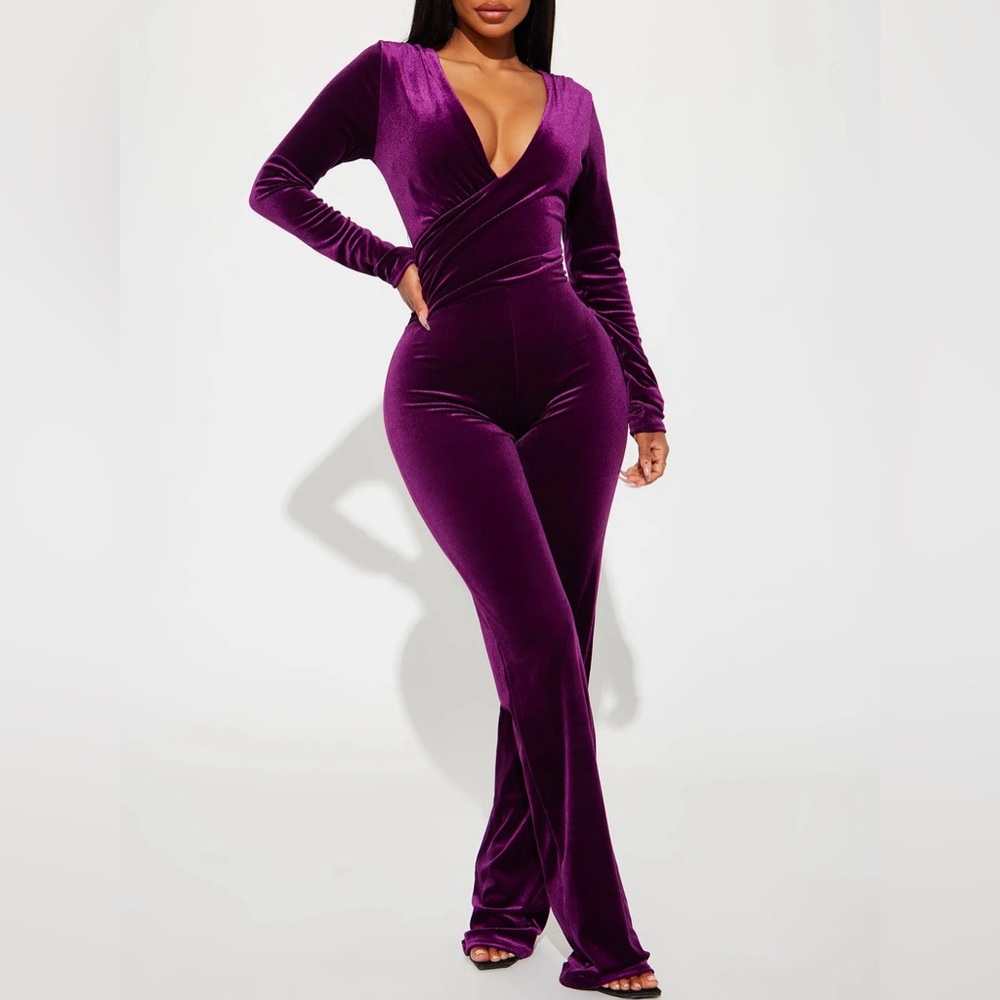 Purple jumpsuit